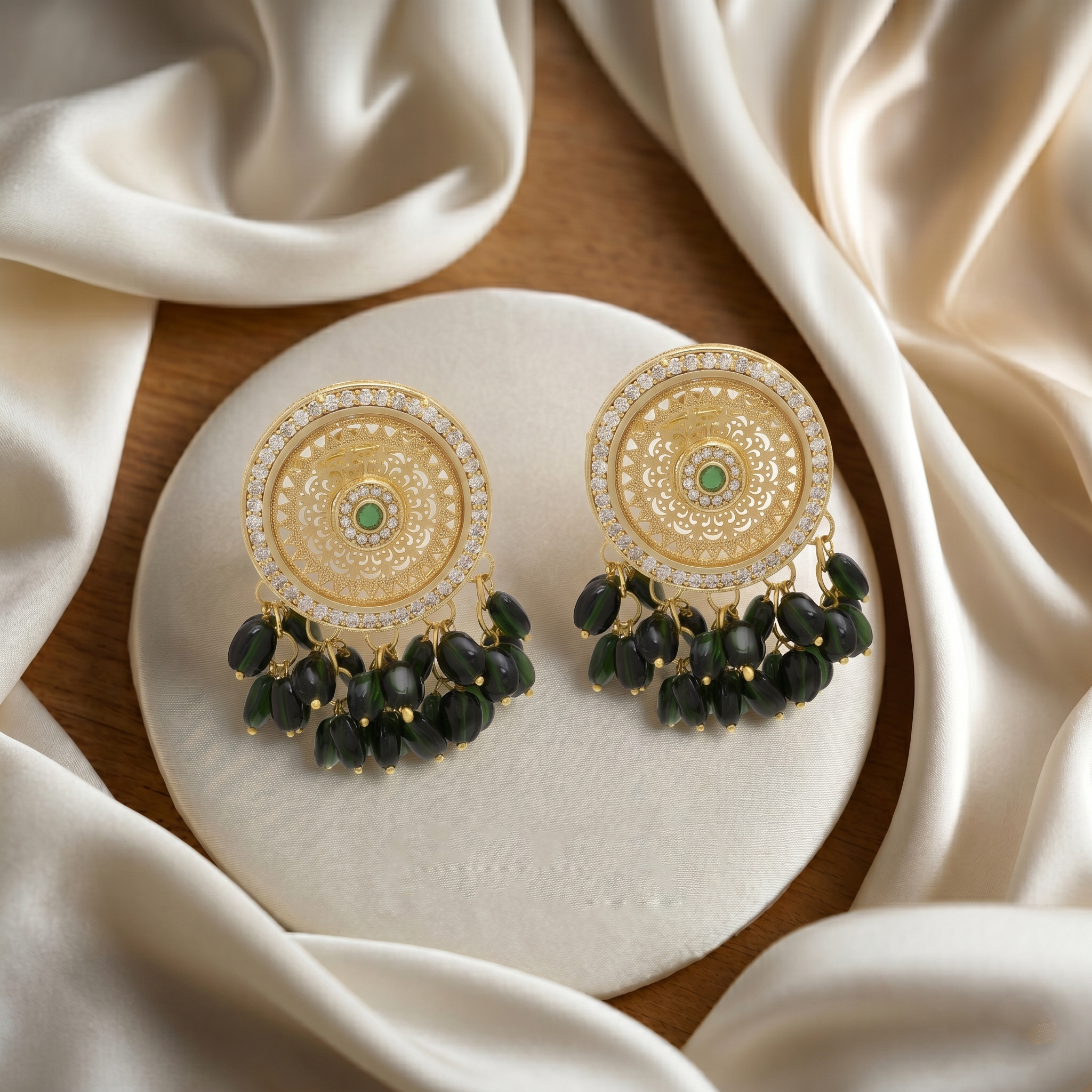 Emerald Eclipse Earring
