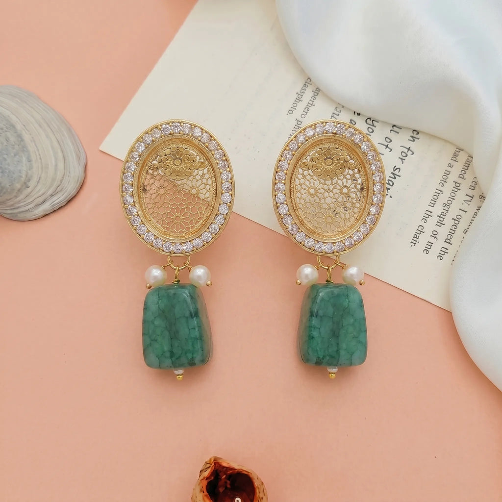 Radiant Emerald Drops