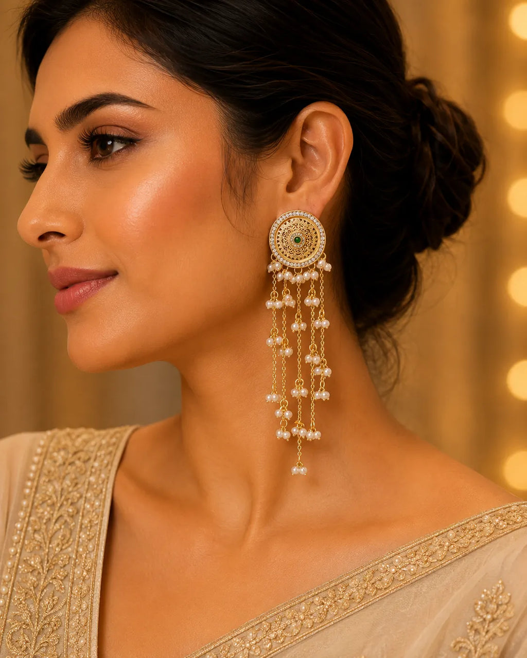Pearlfall Earring