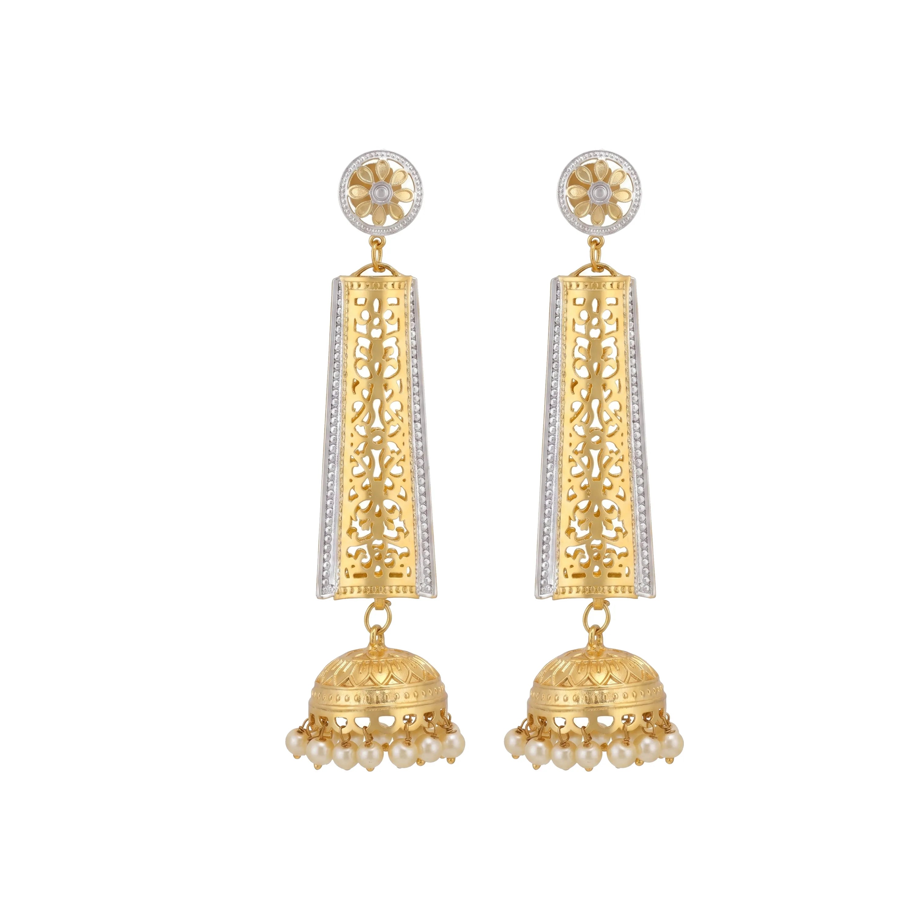 Rajvanshi Dual Tone Jhumki