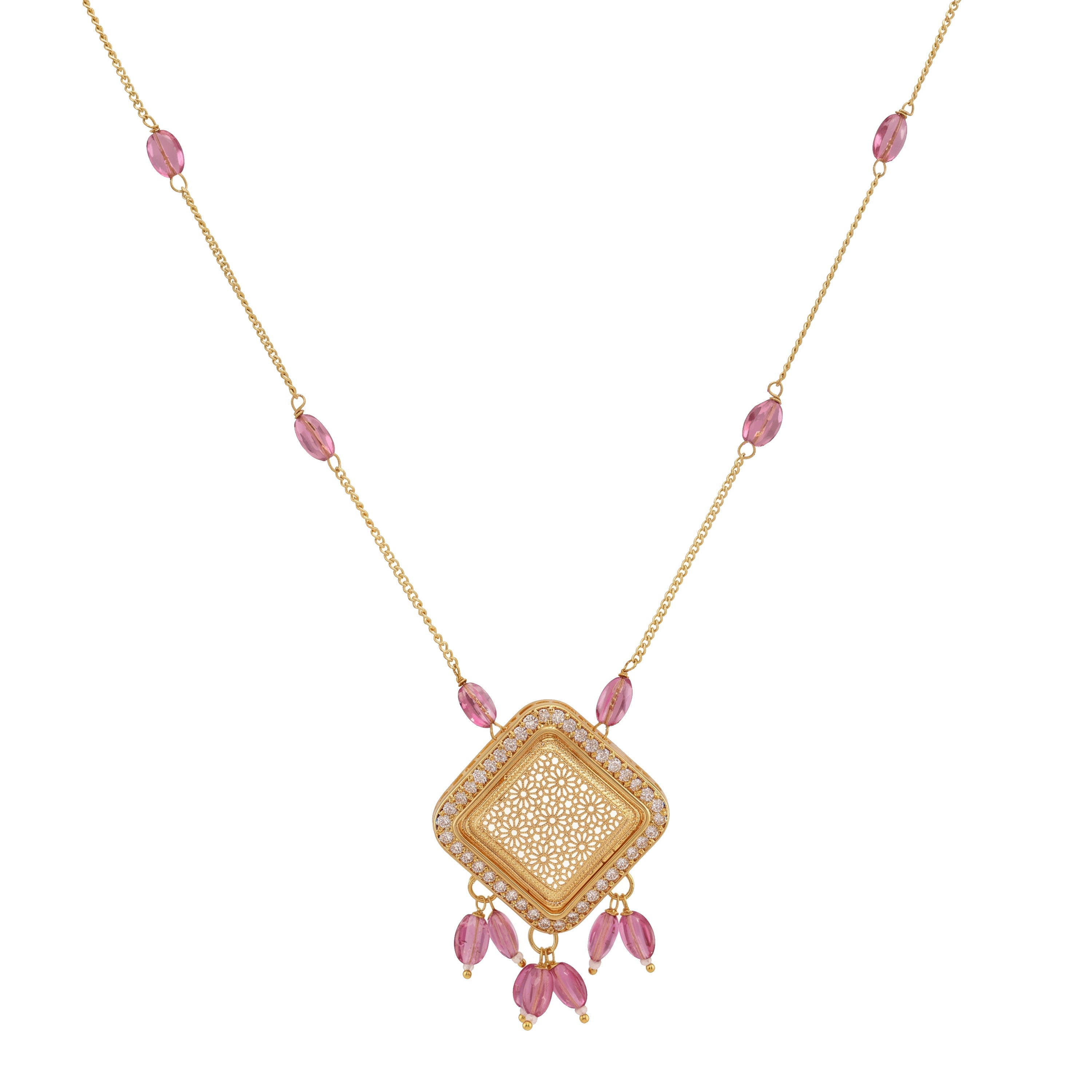 Rajsi Blush Pendent Set