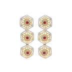 Ruby Regal Hexa Studs