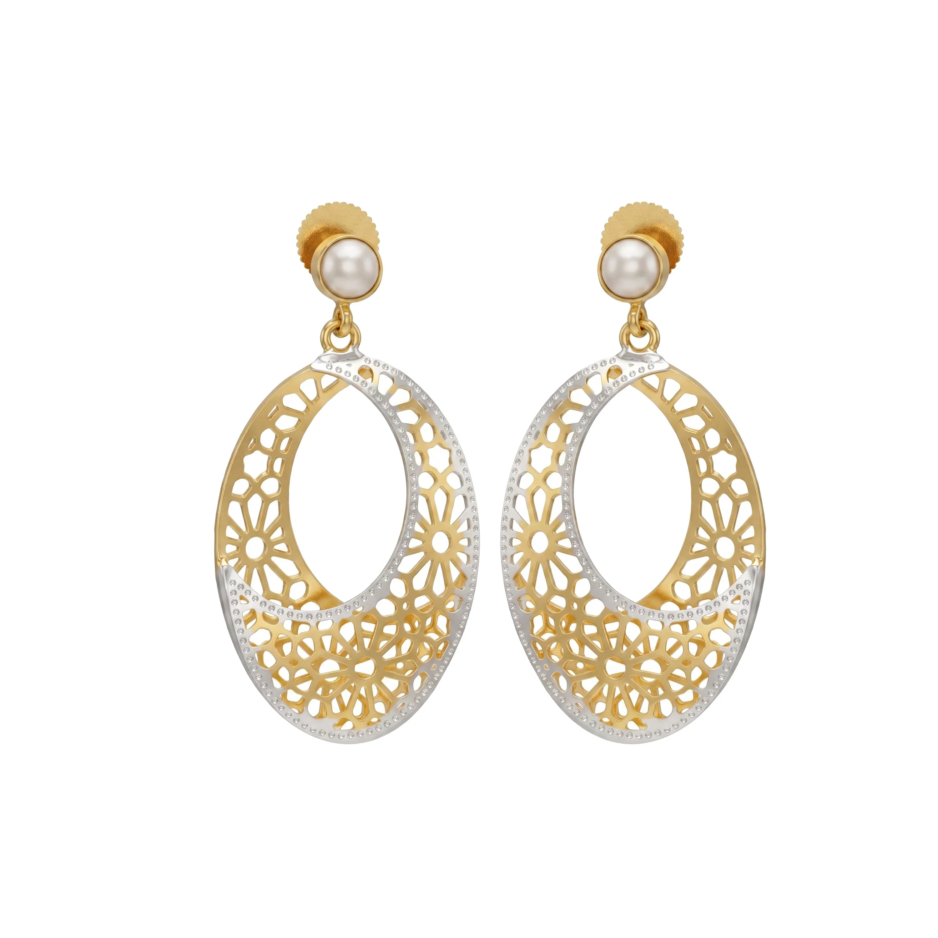 Filigree Oval Earrings