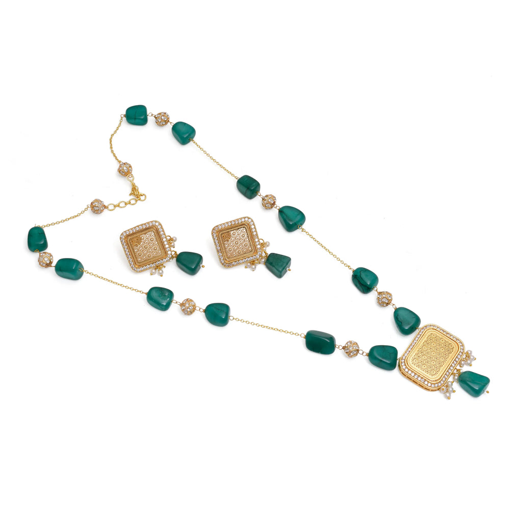 Emerald Prism Necklace