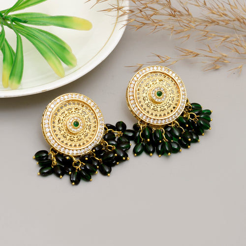 Emerald Eclipse Earring