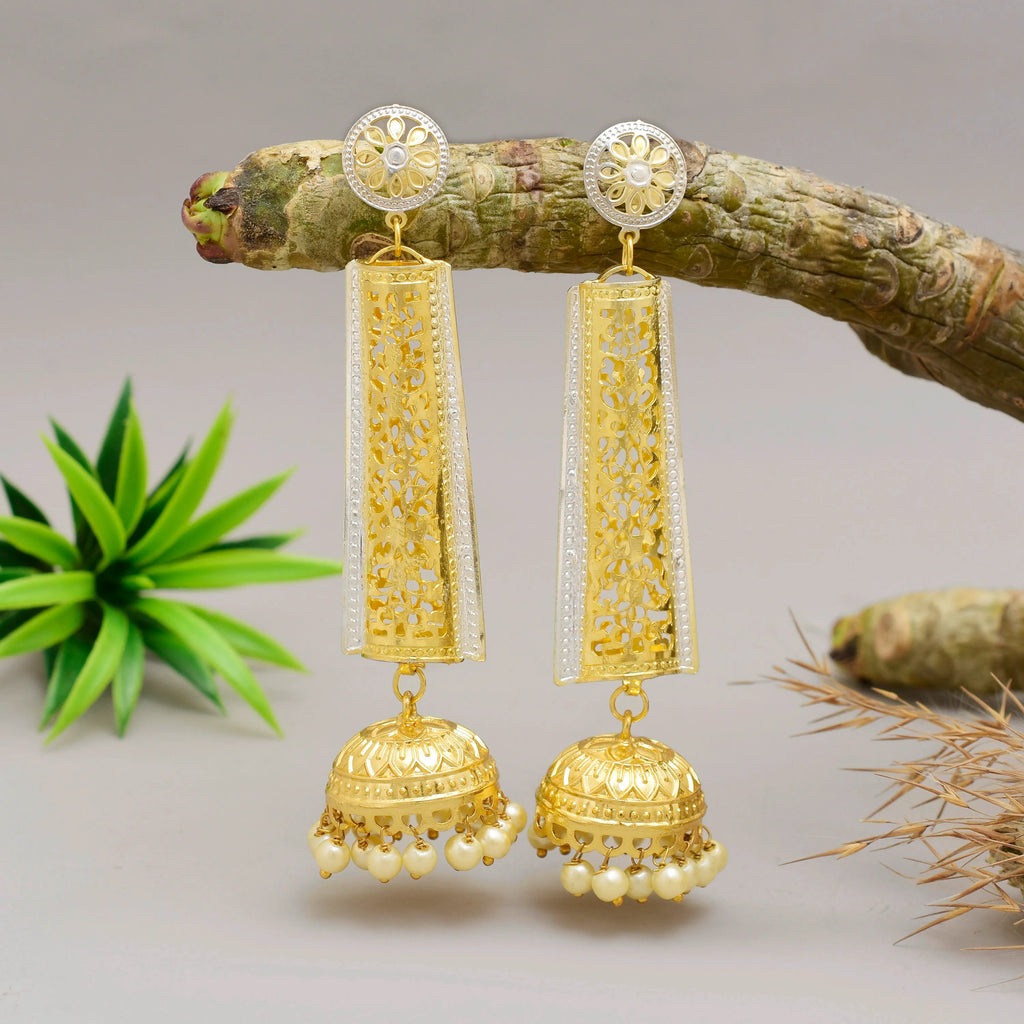 Rajvanshi Dual Tone Jhumki